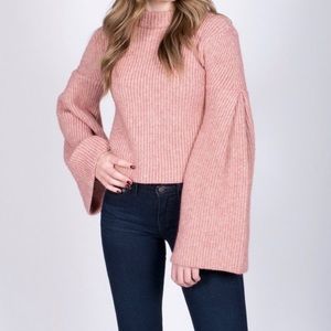Endless bell sleeve sweater